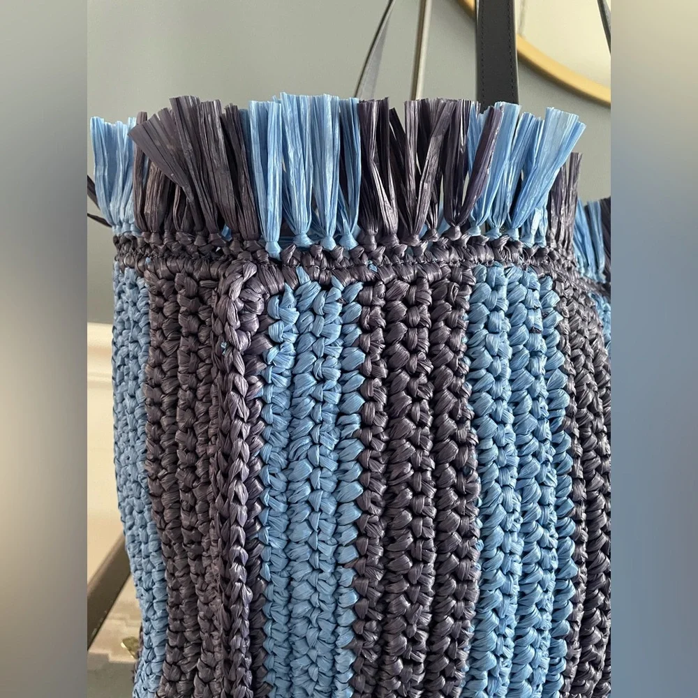 Kate Spade Sam Straw woven Bag- NEW - Picture 4 of 6